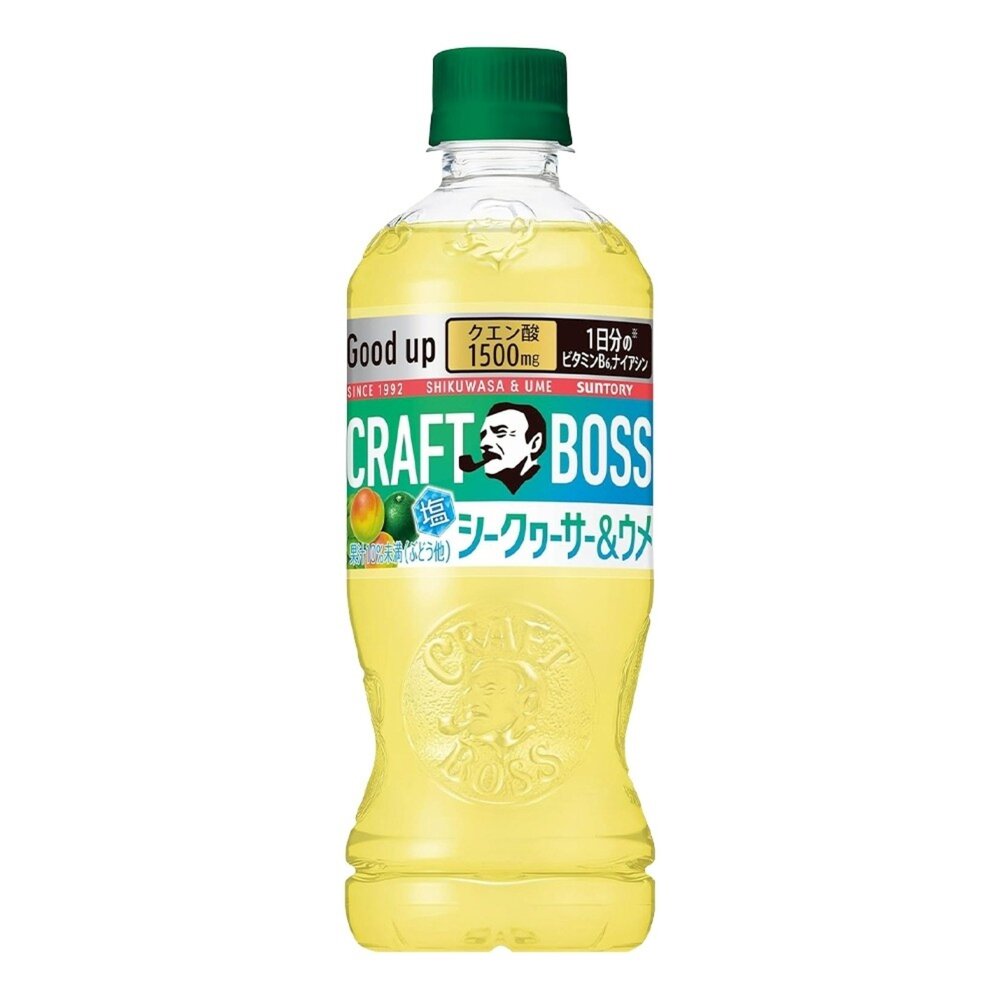 日本SUNTORY 三得利 CRAFT BOSS 香檸梅風味飲料 500ml/瓶 梅子 梅子茶-圖片-1
