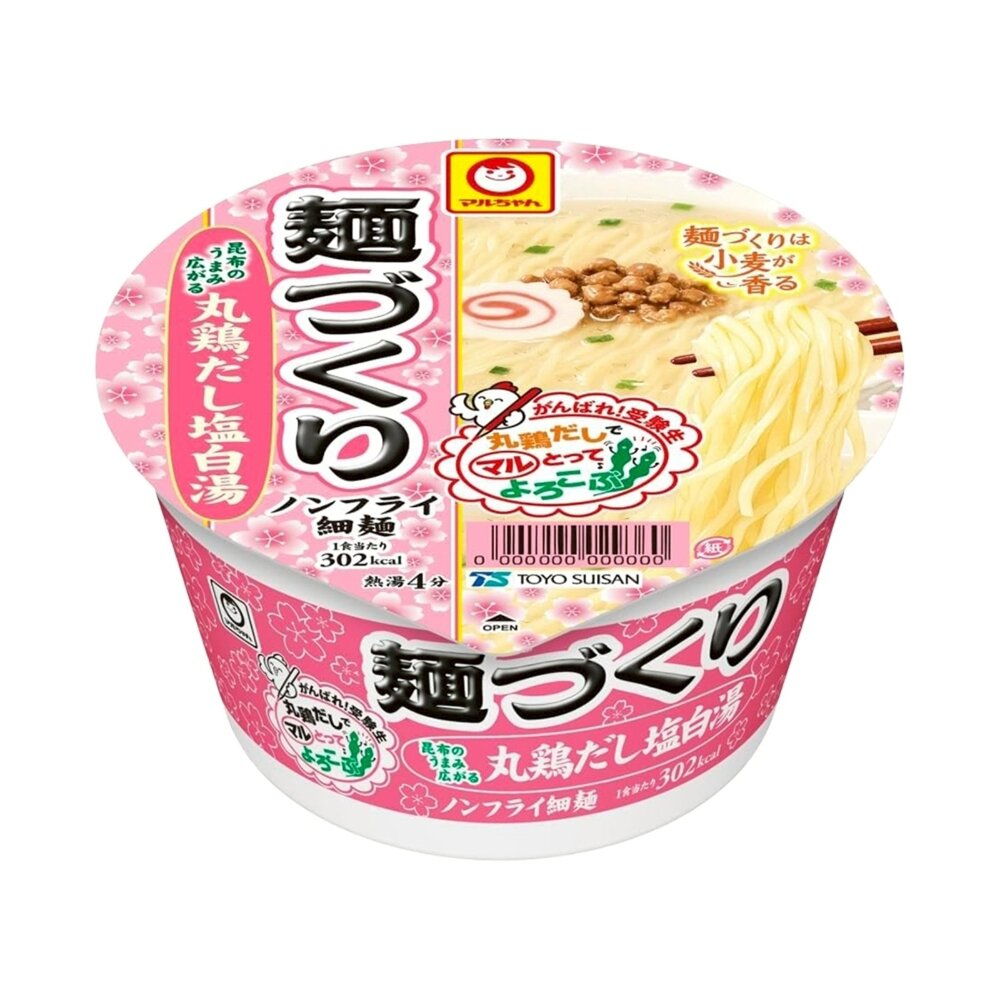 日本東洋 雞鹽白湯風味碗麵(每盒85g) 日本泡麵 日本杯麵 日本烏龍麵-圖片-1