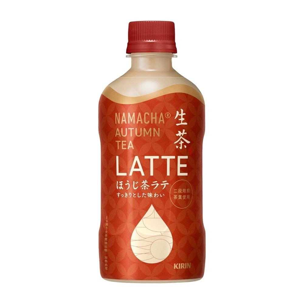 日本Kirin 麒麟生茶-焙茶拿鐵 400ml/瓶 日本茶-圖片-1