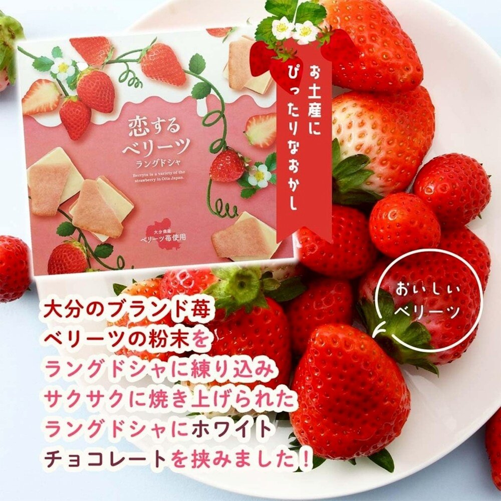 日本湯布院GOEMON草莓戀人可可夾心禮盒 0運費 新年禮盒 伴手禮-圖片-3