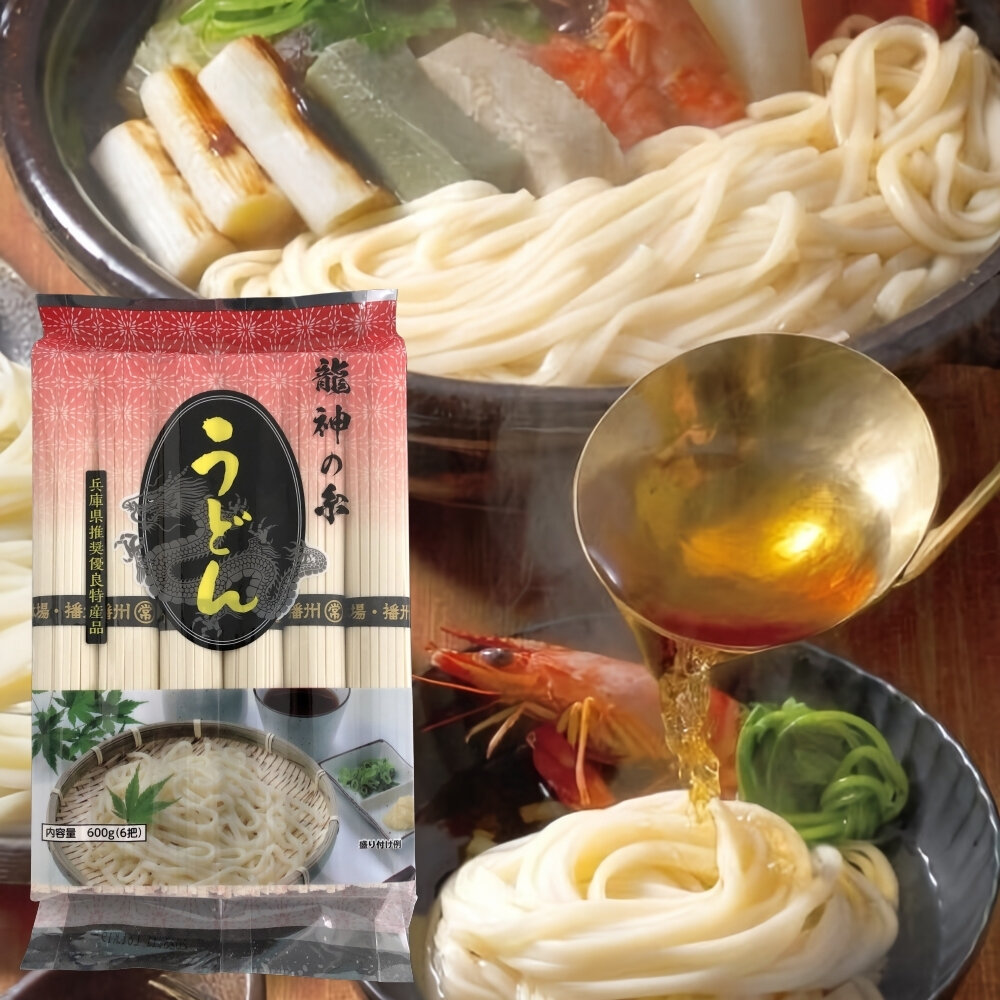 日本原裝進口 丸津龍神烏龍麵(每包約600g)-圖片-4