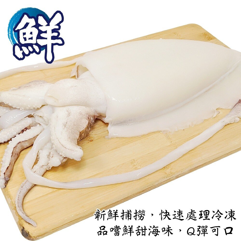 特級鮮Q甜肥厚大花枝(每隻400g±10%)【天天鮮配】滿額免運-圖片-1