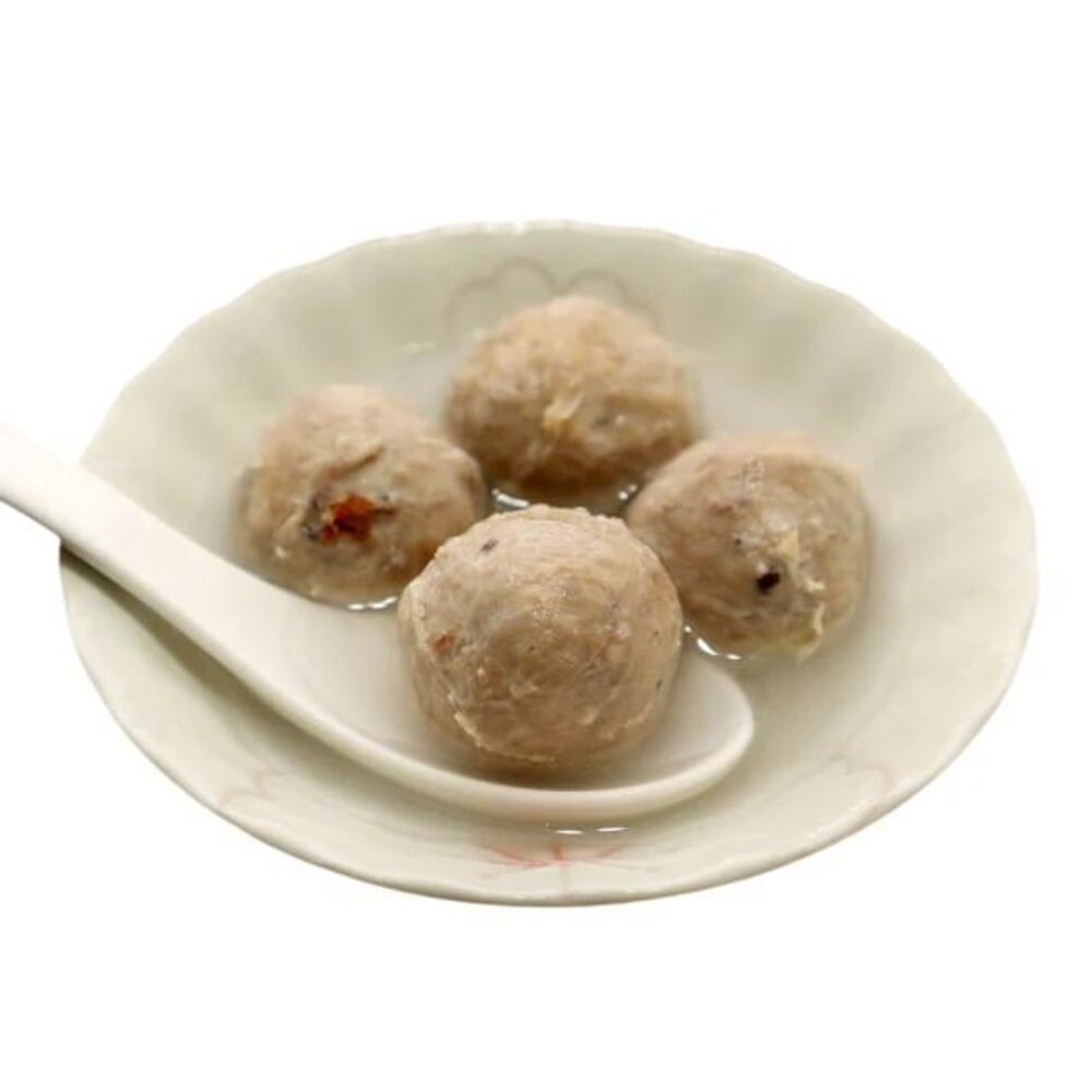 陳家 新竹香菇貢丸 (每盒300g±10%/12-14顆)【天天鮮配】滿額免運 香菇貢丸 新竹貢丸 火鍋丸 湯品配料-圖片-1