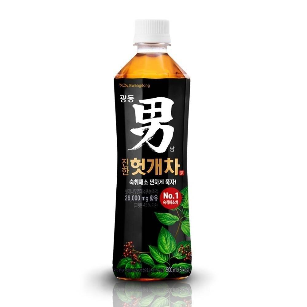 韓國進口 Kwangdong 男茶 枳椇子茶 500ml 韓國便利商店 熱賣商品 夏天必備品-圖片-1