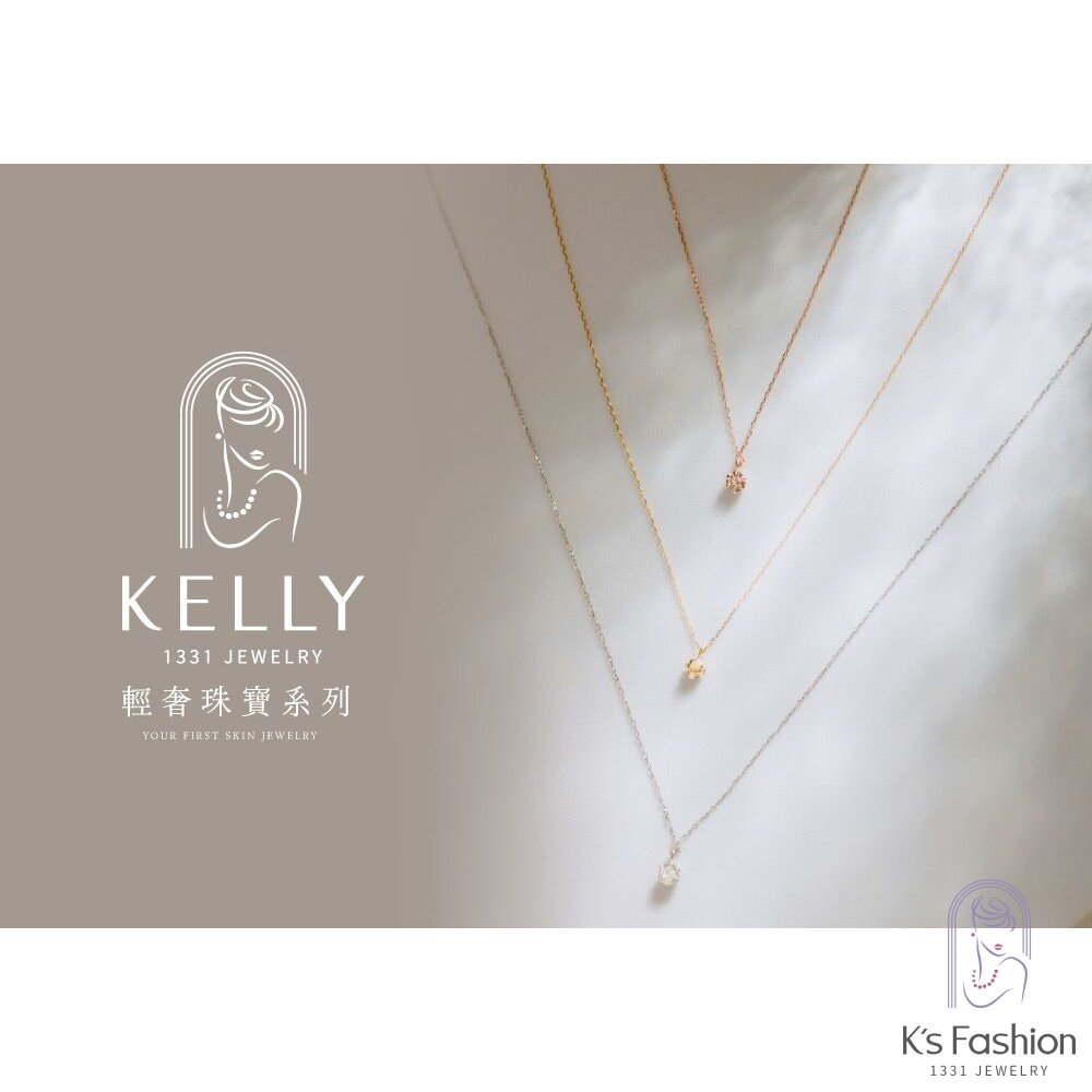 【KELLY'S】K18金 10分 鑽石項鍊-圖片-6