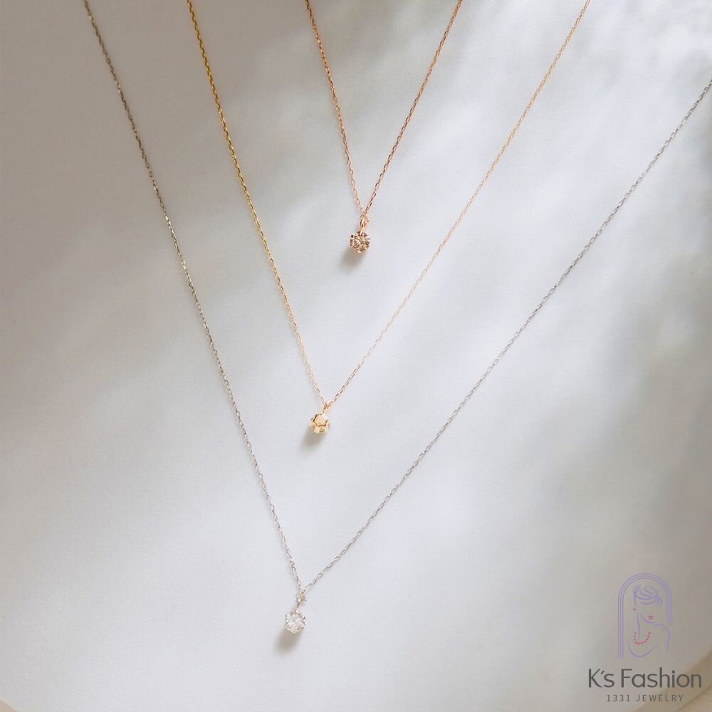 K18金 10分 鑽石項鍊 封面照片
