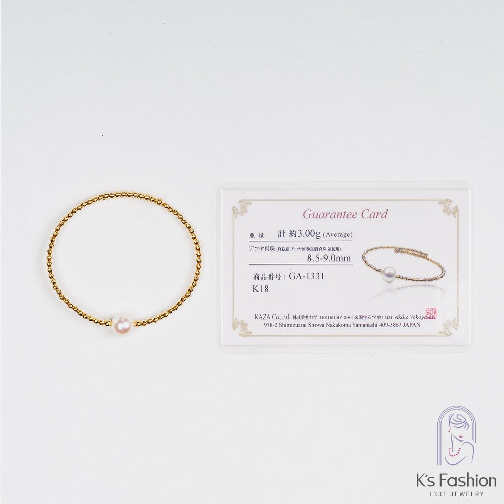 18K金珠天然珍珠手環-圖片-5