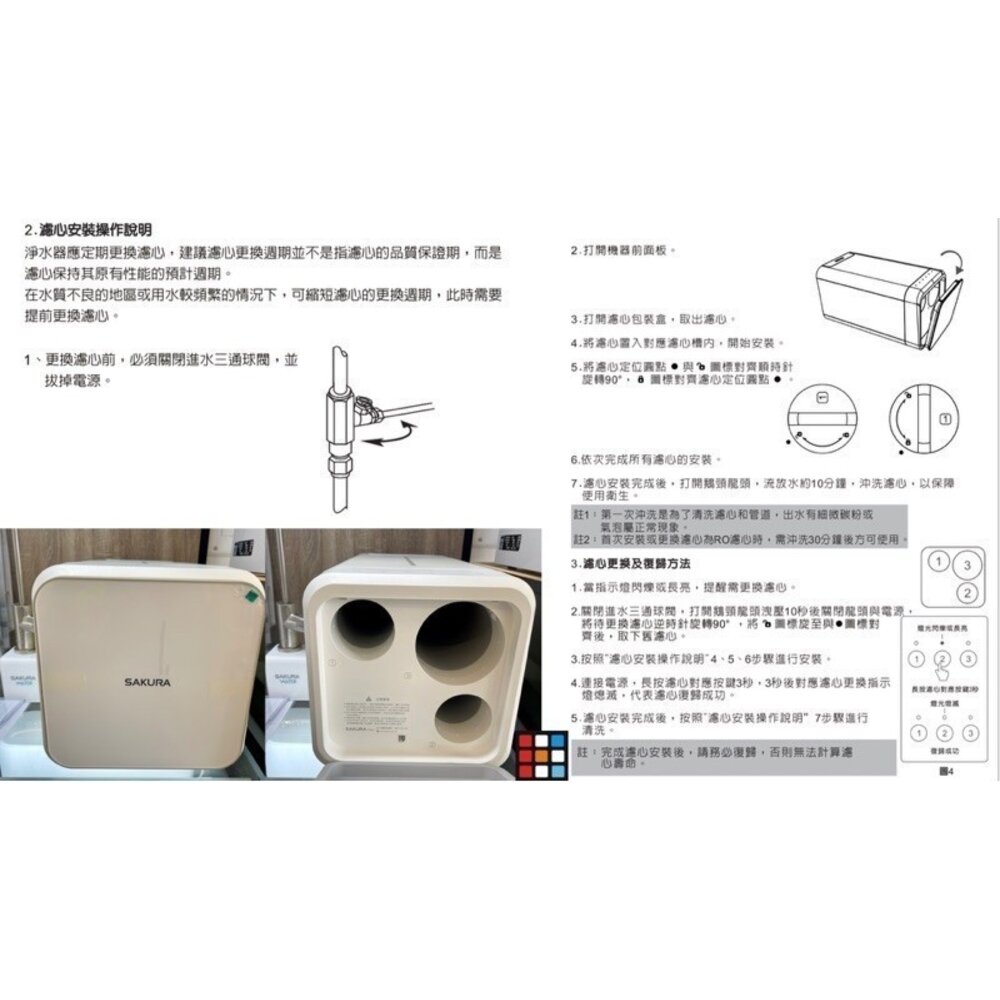 【免運費】 高雄 櫻花牌 P0230 P0231 RO 淨水器 專用濾心-圖片-7