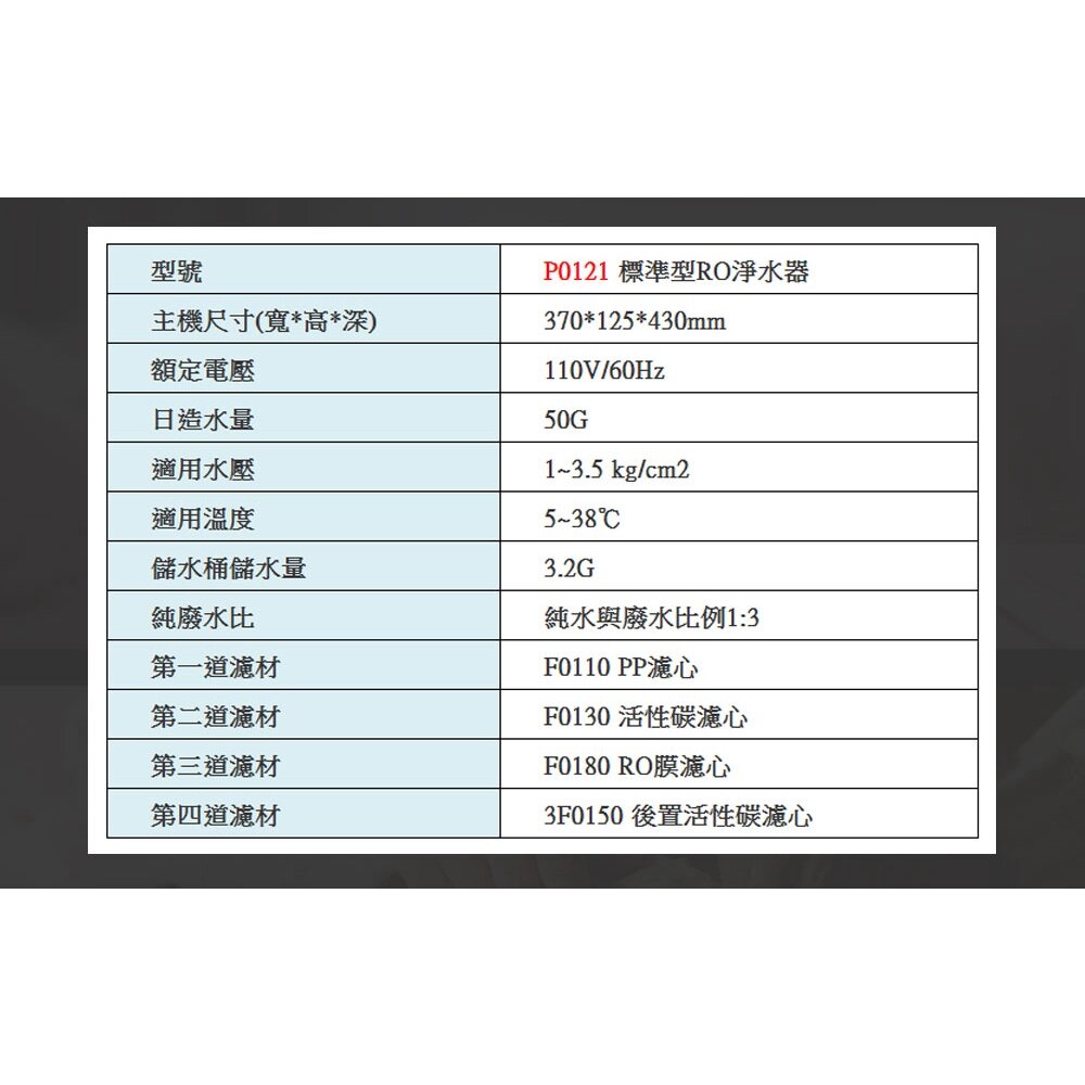 【免運費】 高雄 櫻花牌 P0121 RO 淨水器 專用濾心-圖片-6