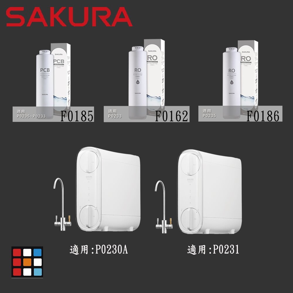 【免運費】 高雄 櫻花牌 P0233 P0235 RO 淨水器 專用濾心 封面照片