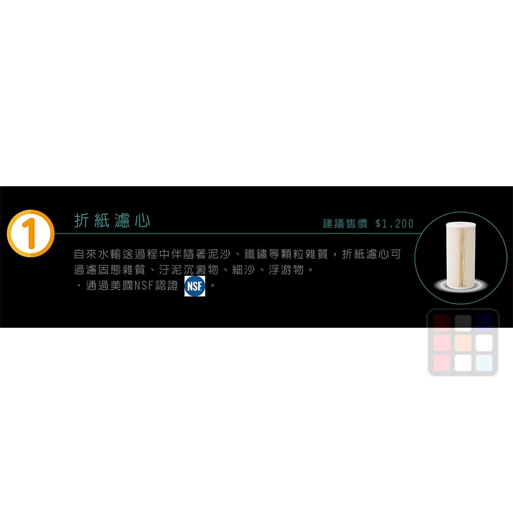 高雄 HMK 鴻茂 水安芯 - 折紙濾心 可刷卡-圖片-2