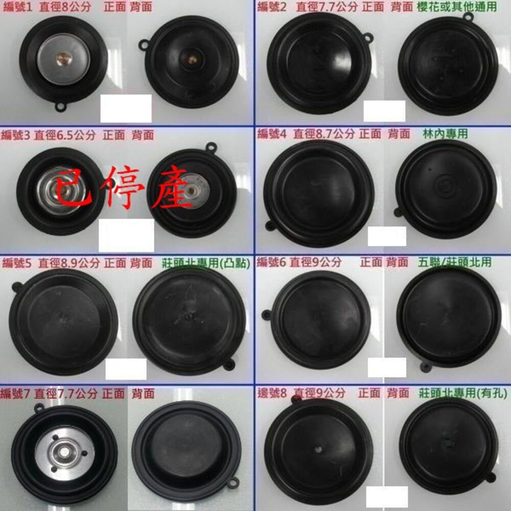 高雄 熱水器配件 7.7公分水盤皮 帶鐵片-圖片-2