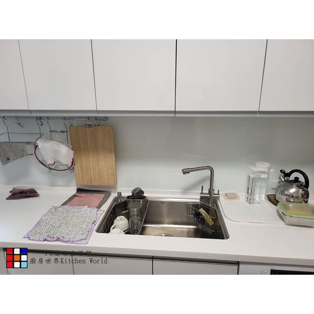 系統廚具 廚房設計 客製化 廚櫃 工廠直營 L字型流理台 林內牌 瓦斯爐 排油煙機 BOSCH 洗碗機-圖片-2