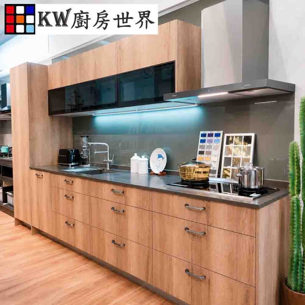 002879-高雄系統廚具 廚房設計 客製化 廚櫃 工廠直營 一字型流理台 白鐵台面 美耐板