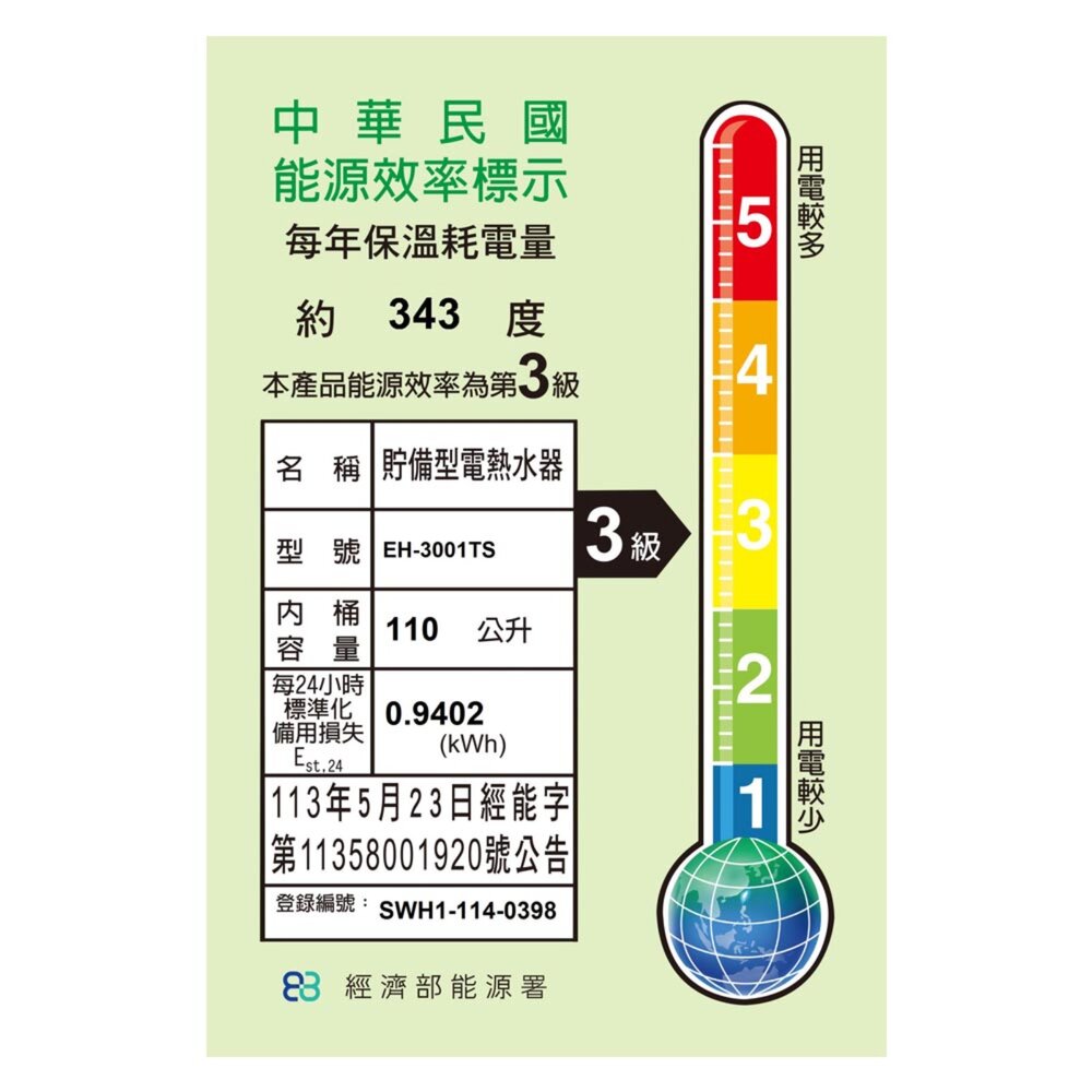 高雄 HMK鴻茂 EH-3001TS 110L 【線控型】調溫 電熱水器 EH-3001-圖片-2