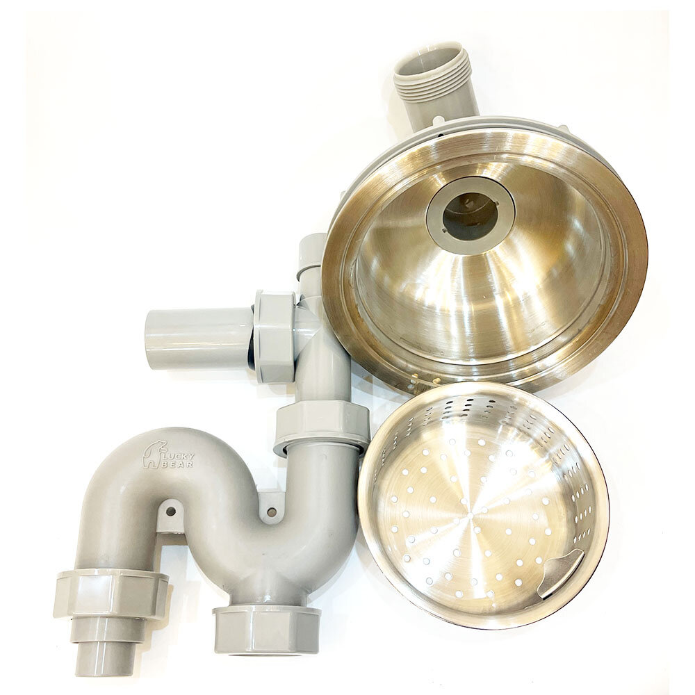 【KW廚房世界】大吉熊 LUCK BEAR 提籠 水槽配件 不銹鋼提籠 環保 防蟑防臭 新型專利 全系列 大提籠 中提籠-圖片-1