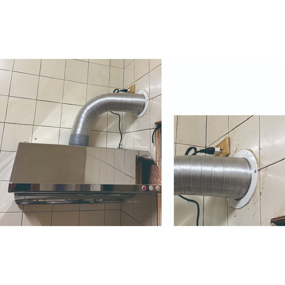高雄 鋁風管內牆修飾板 排油煙機零件 排油煙機專用 排油煙機風管修飾版-圖片-2