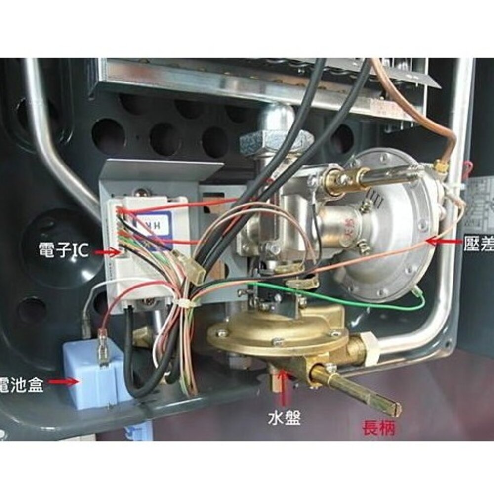 高雄 熱水器零件 全銅製長柄(長心)水盤 適用各廠牌熱水器-圖片-3