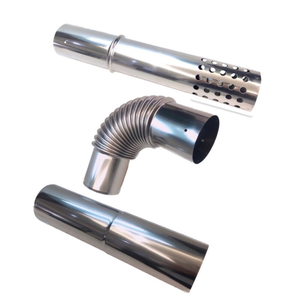 高雄 熱水器零件 熱水器伸縮管 強排管 彎頭 白鐵強排管 304強排管【KW廚房世界】-圖片-1