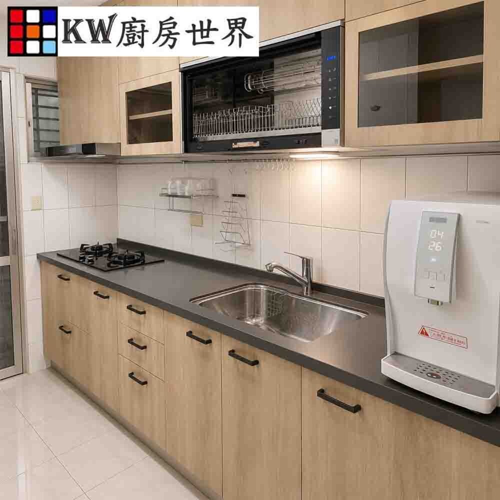 004063-高雄系統廚具 廚房設計 客製化 廚櫃 流理台工廠直營 一字型流理台 木紋系列流理台 櫻花倒T排油機