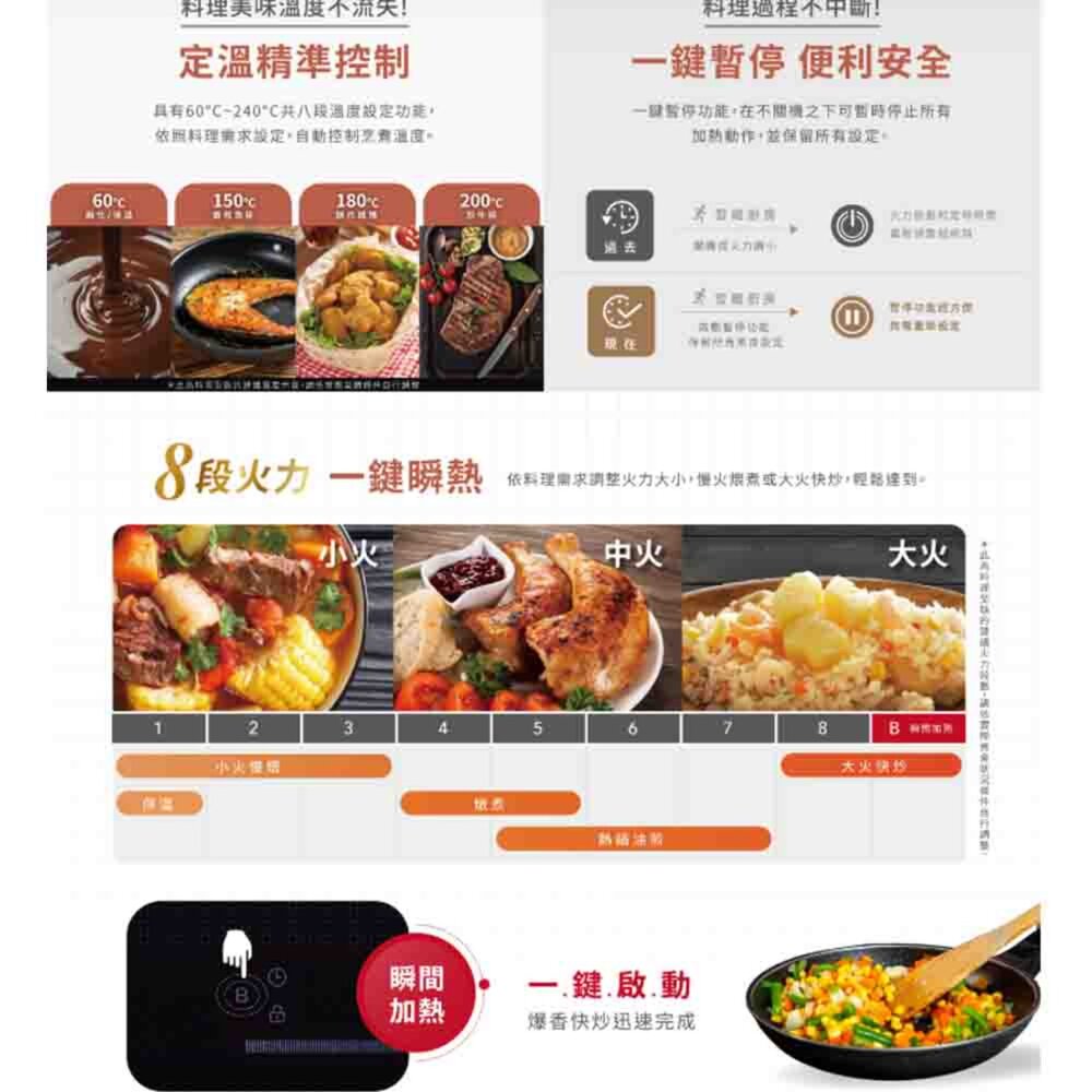 【免運費】 高雄 櫻花牌 EG2350G 220V 雙口IH感應爐 2350-圖片-5