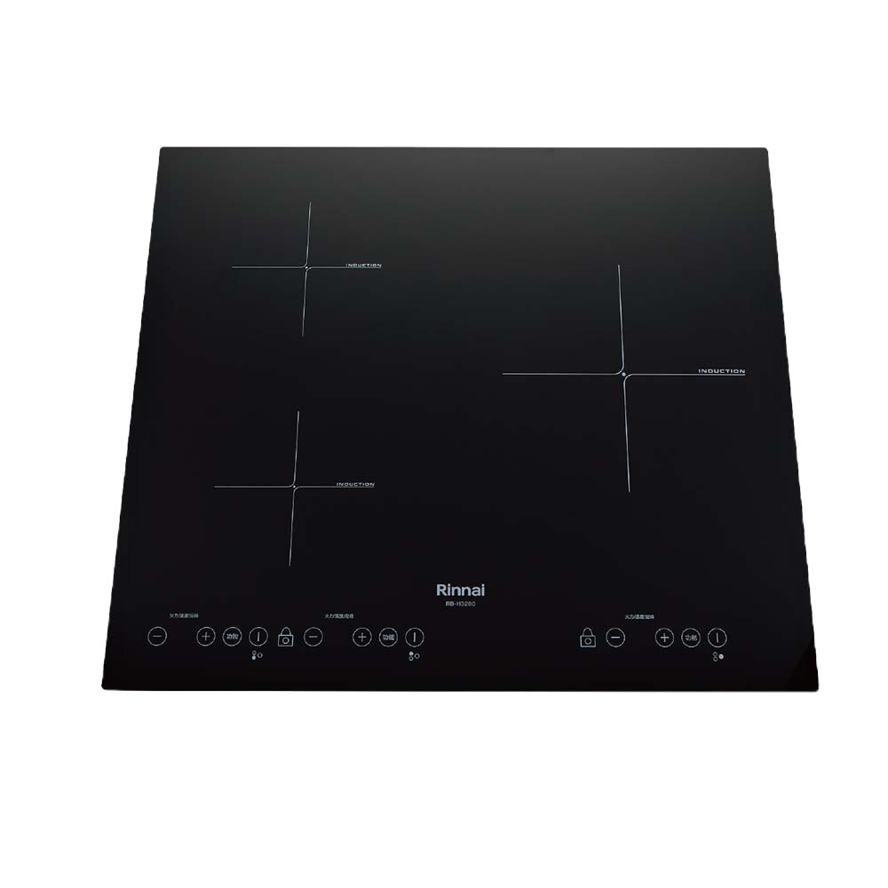 林內牌 RB-H3280 IH智慧感應三口爐 (橫向) 220V 限定區域送基本安裝-圖片-1