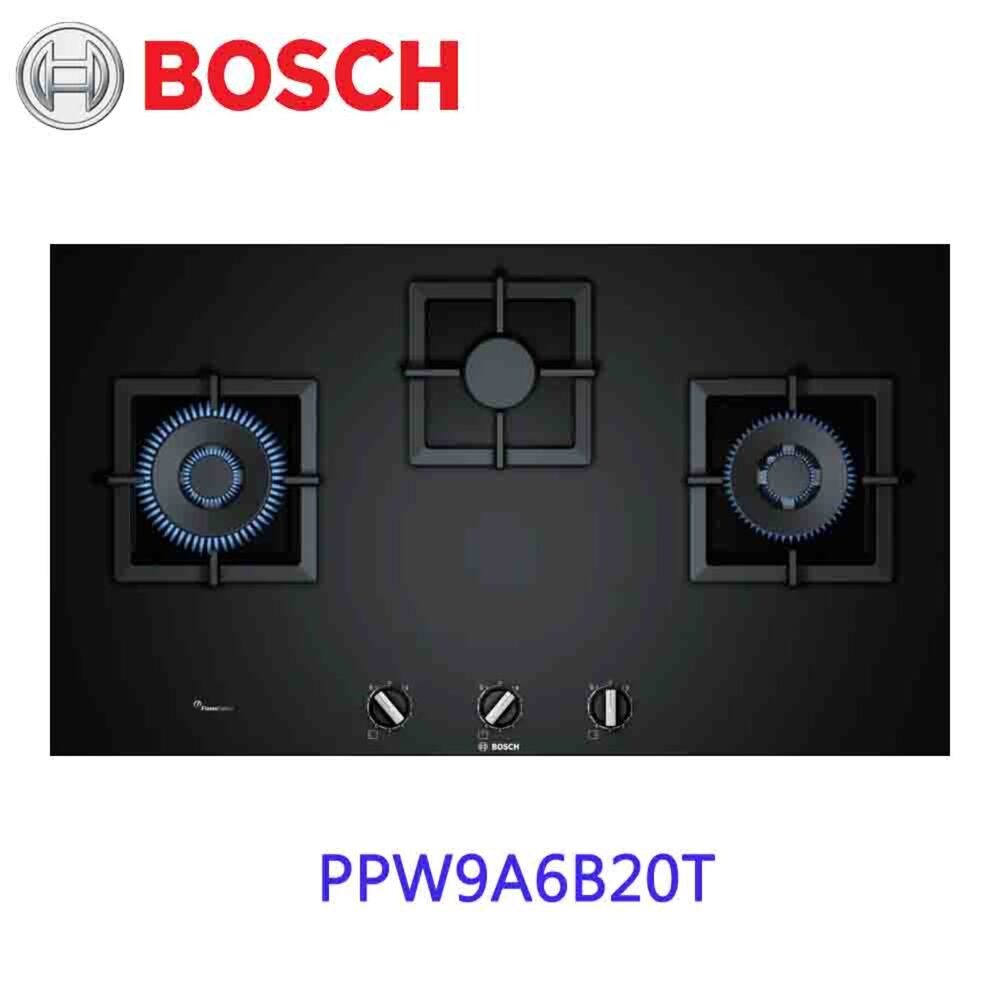 13338136458-BOSCH 博世 PPW9A6B20T 瓦斯爐 90cm 【KW廚房世界】