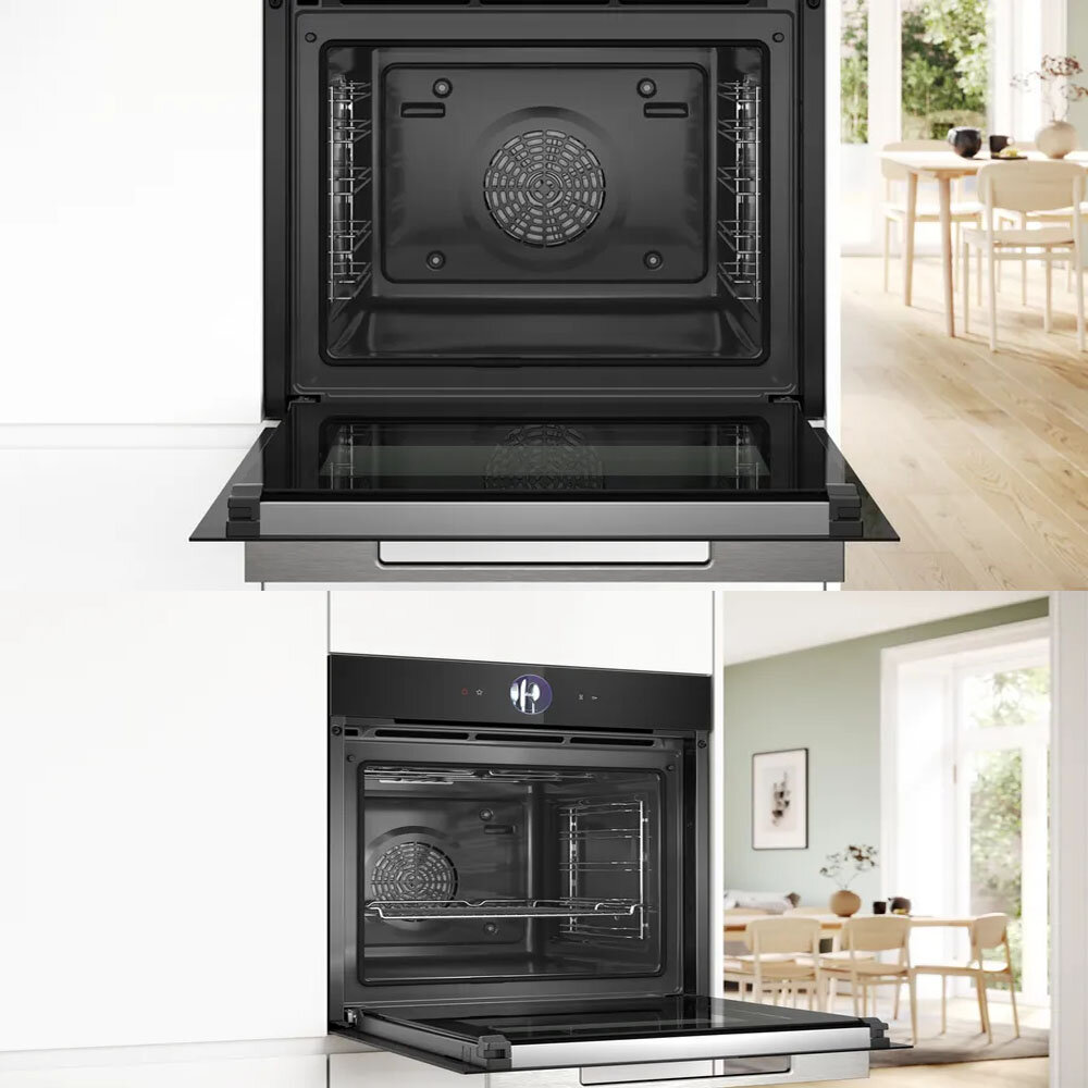 高雄 BOSCH 博世 HRG7764B1B 8系列 嵌入式蒸汽烤箱 60 x 60 cm 深遂黑-圖片-3