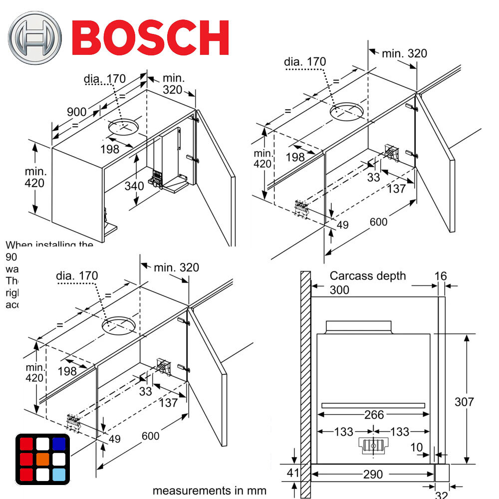 高雄 BOSCH 博世 DFS098K54  8系列 隱藏式排油煙機 90 cm 不銹鋼 排油煙機-圖片-4
