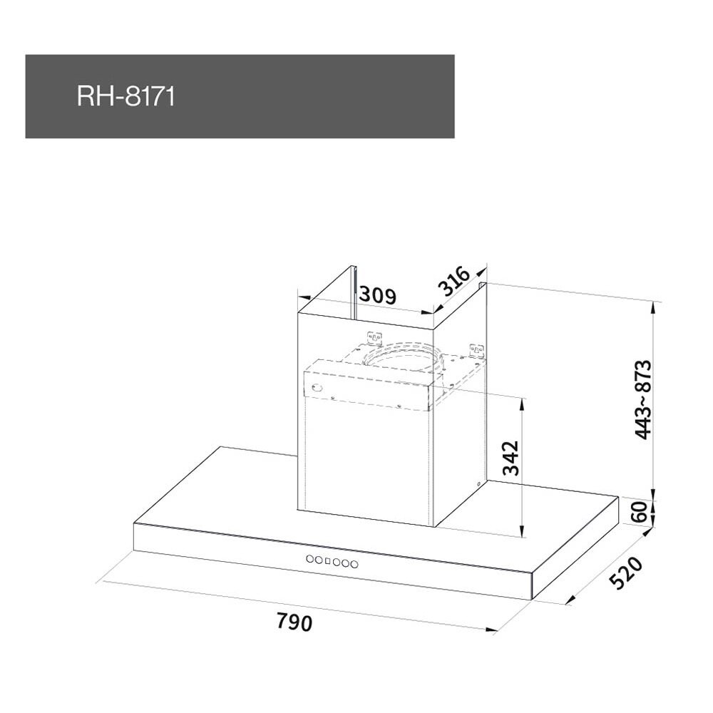 林內牌 RH-8171 80公分 倒T式4D直吸導流設計排油煙機 抽油煙機 限定區域送基本安裝【KW廚房世界】-圖片-3