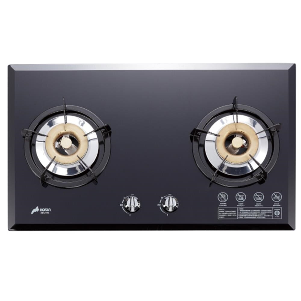 高雄 豪山牌 SB-2283 雙口 歐化 玻璃 檯面爐 ☆ 瓦斯爐-圖片-1