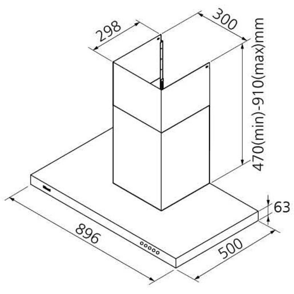 高雄 豪山牌 VTA-9123 歐化造型 T型式 ☆ 排油煙機【KW廚房世界】-圖片-2