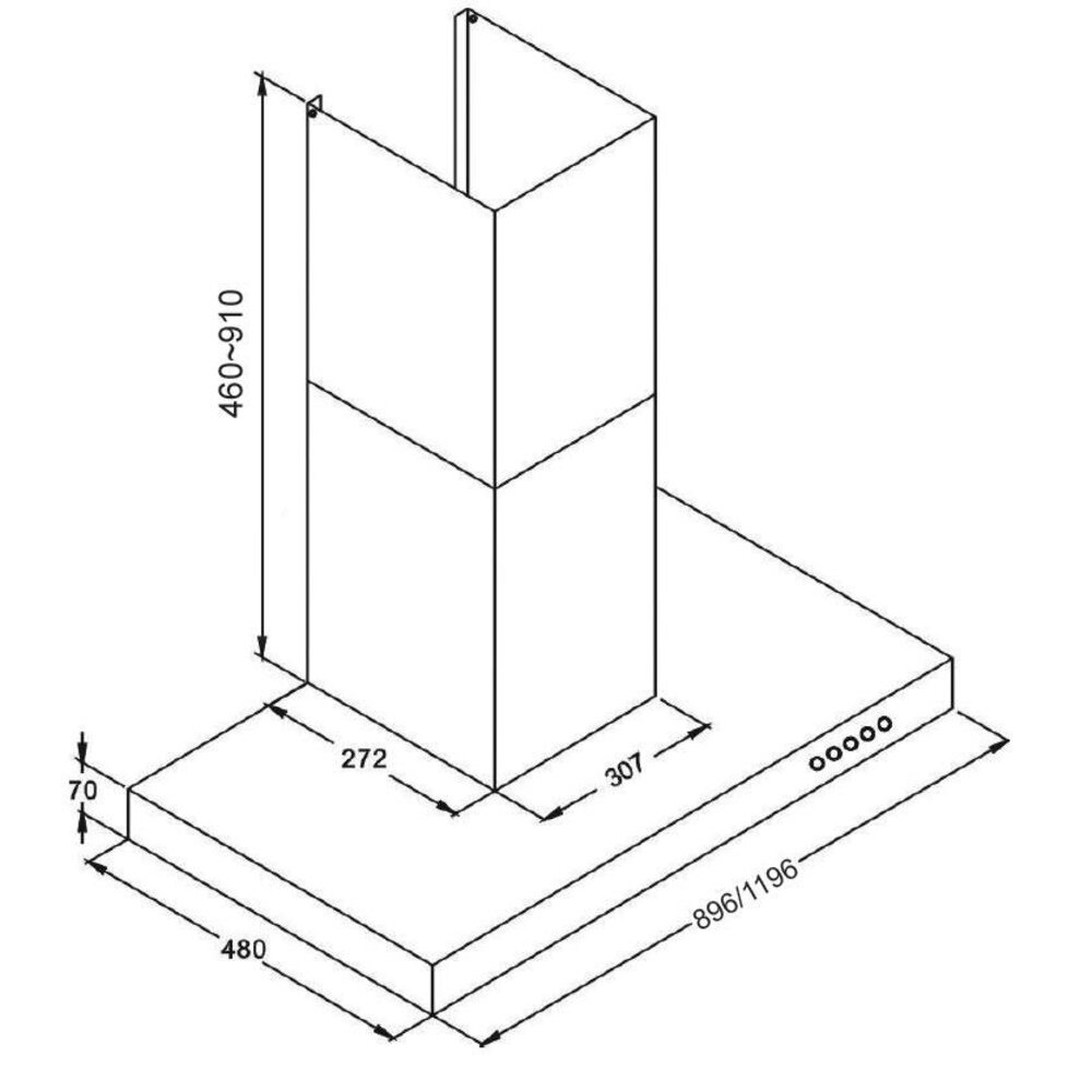 高雄 豪山牌 VTQ-1200-06A T型式 ☆ VTQ-1200-06 排油煙機-圖片-2