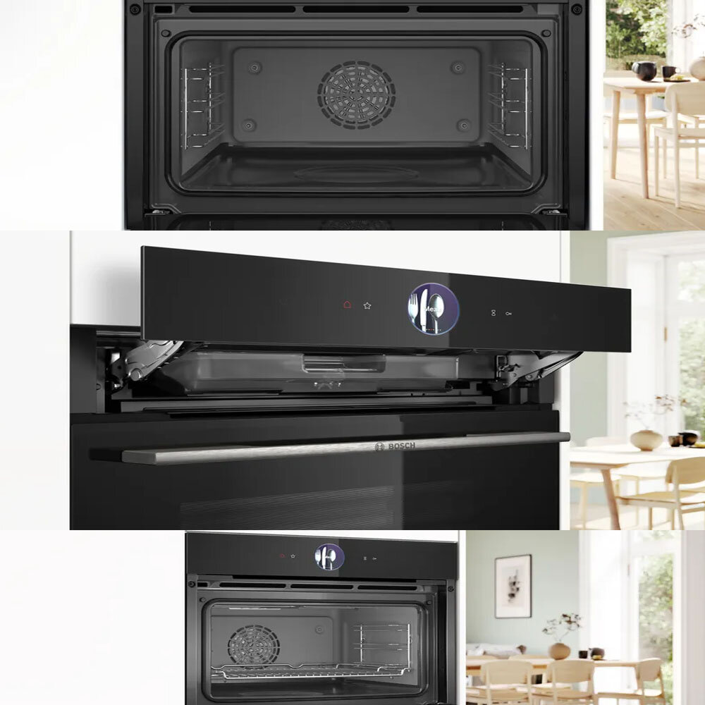 高雄 BOSCH 博世 CSG7561B1 8系列 精巧型嵌入式蒸烤爐 60 x 45 cm 深遂黑-圖片-4