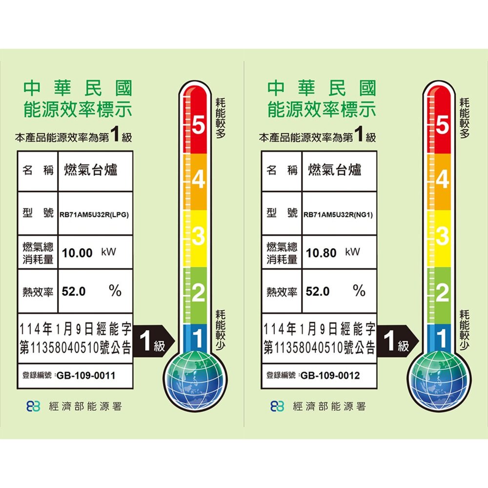 林內牌 RB71AM5U32R-VW-TR 爐連烤防漏玻璃三口爐 感溫系列 爐連烤-圖片-2