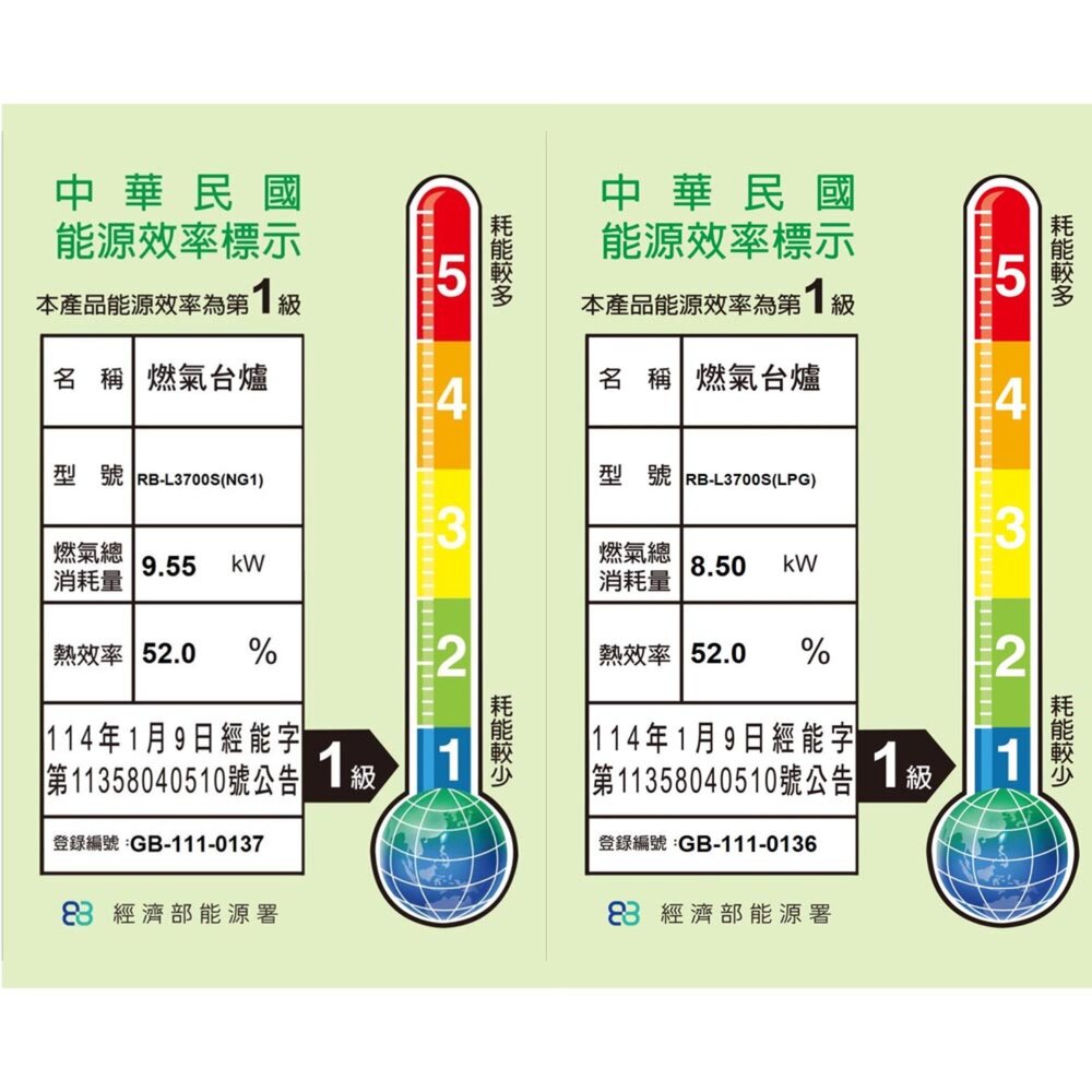 林內牌 彩焱系列 RB-L3700S(R)/(L) 林內檯面式不銹鋼三口爐 瓦斯爐 限定區域含基本安裝-圖片-8