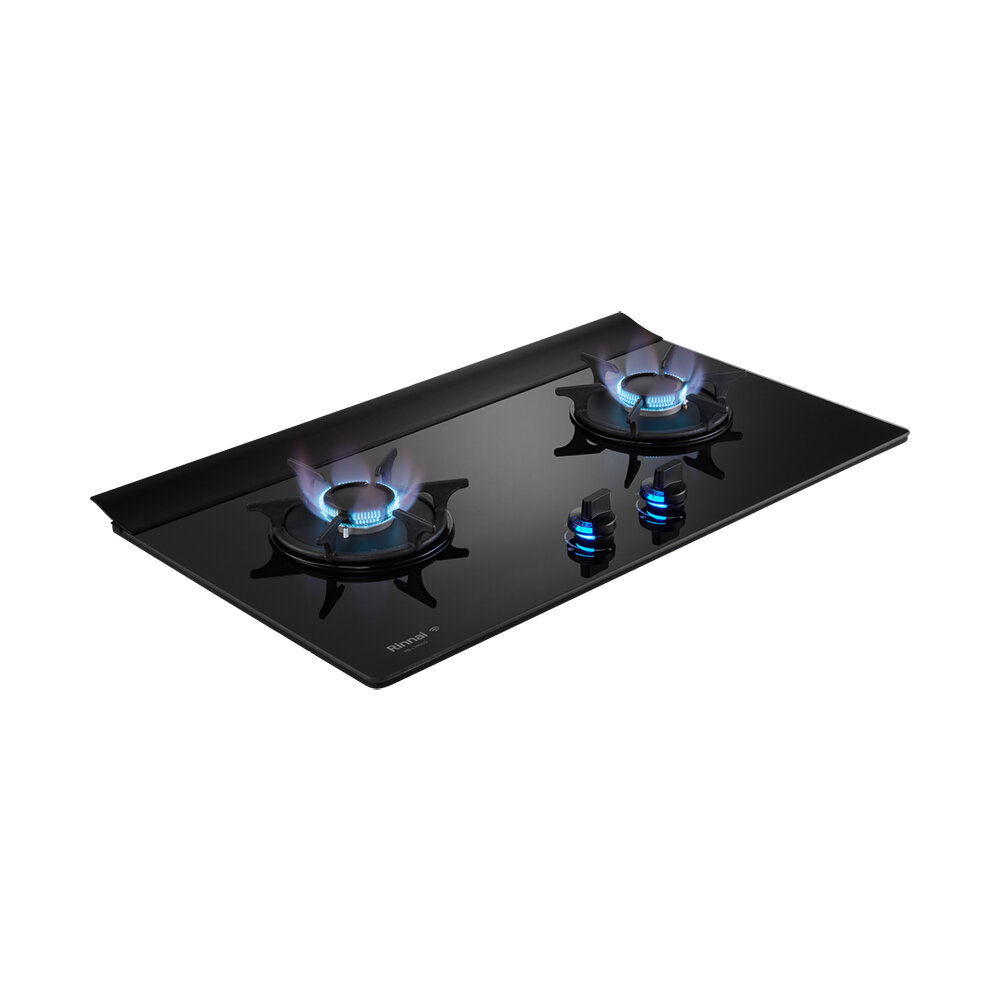 林內牌 RB-L2680G(B) 檯面式彩焱玻璃雙口爐 瓦斯爐 限定區域送基本安裝-圖片-1