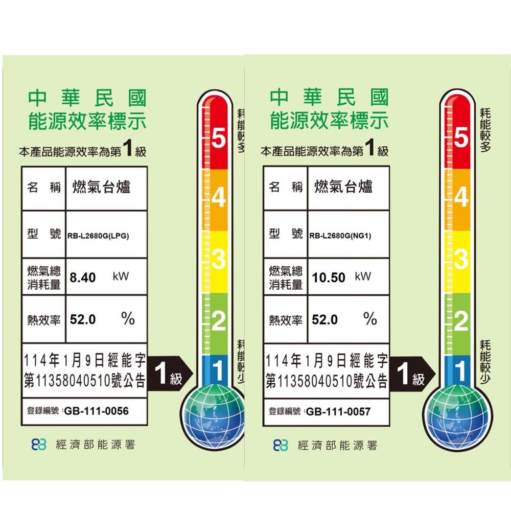 林內牌 RB-L2680G(B) 檯面式彩焱玻璃雙口爐 瓦斯爐 限定區域送基本安裝-圖片-2