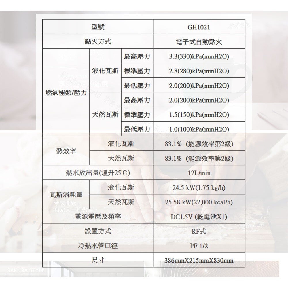 【免運費】 高雄 櫻花牌 GH1021 屋外防風型熱水器   10公升節能熱水器 限定區域送基本安裝-圖片-4
