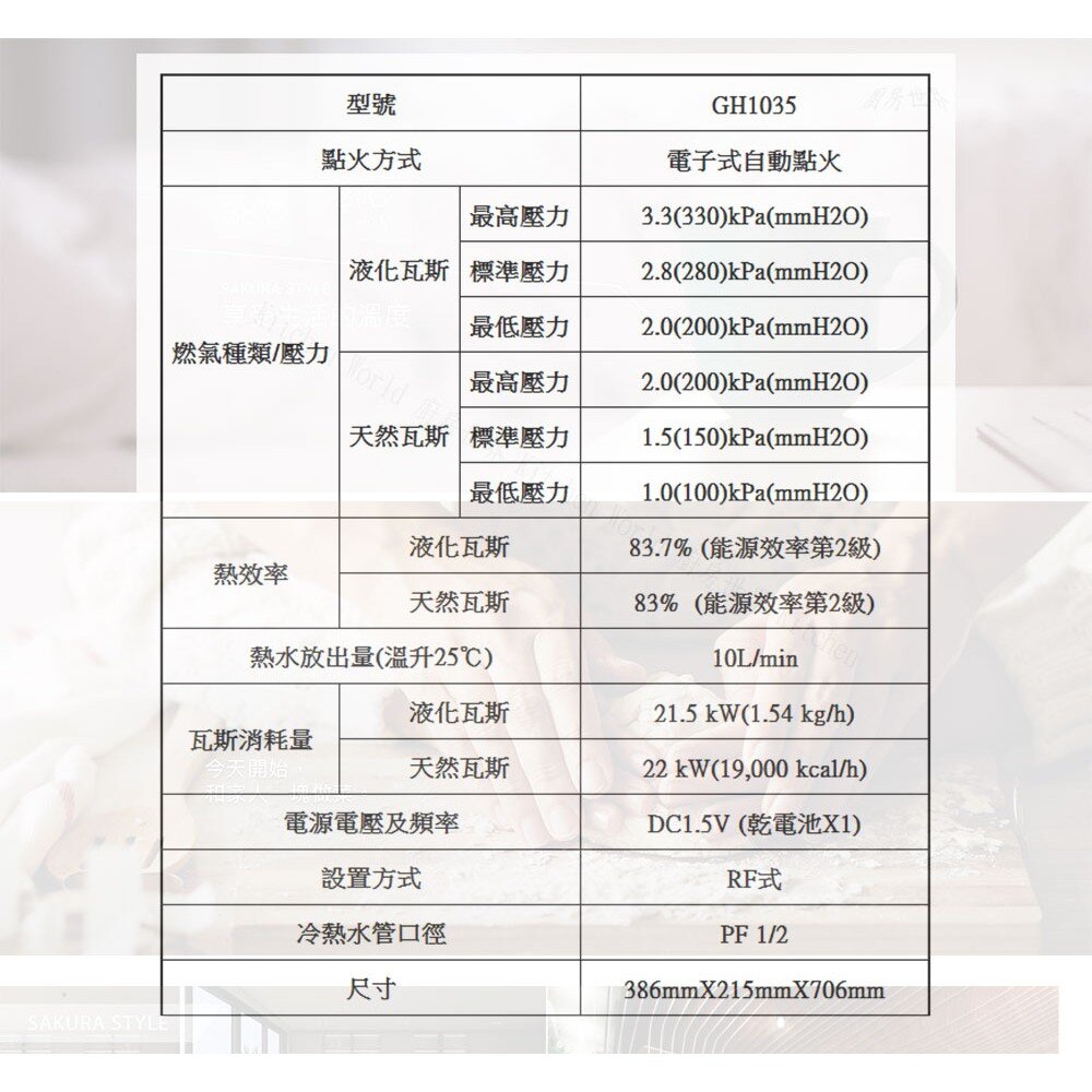 【免運費】 高雄 櫻花牌 GH1035 屋外型熱水器 10公升 節能熱水器 限定區域送基本安裝-圖片-5