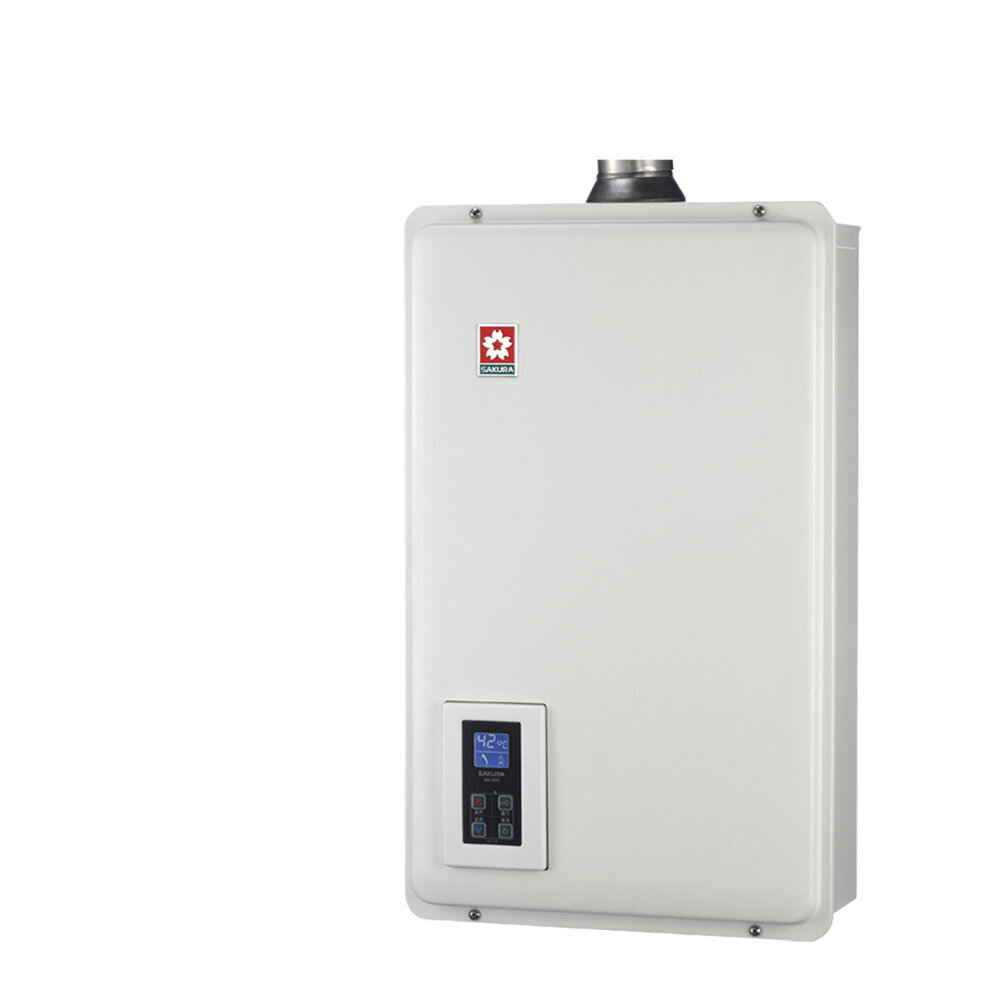 高雄 櫻花牌 SH-1670F 強制排氣16L 智能恆溫熱水器 ☆ SH1670 含運費送基本安裝【KW廚房世界】-圖片-1