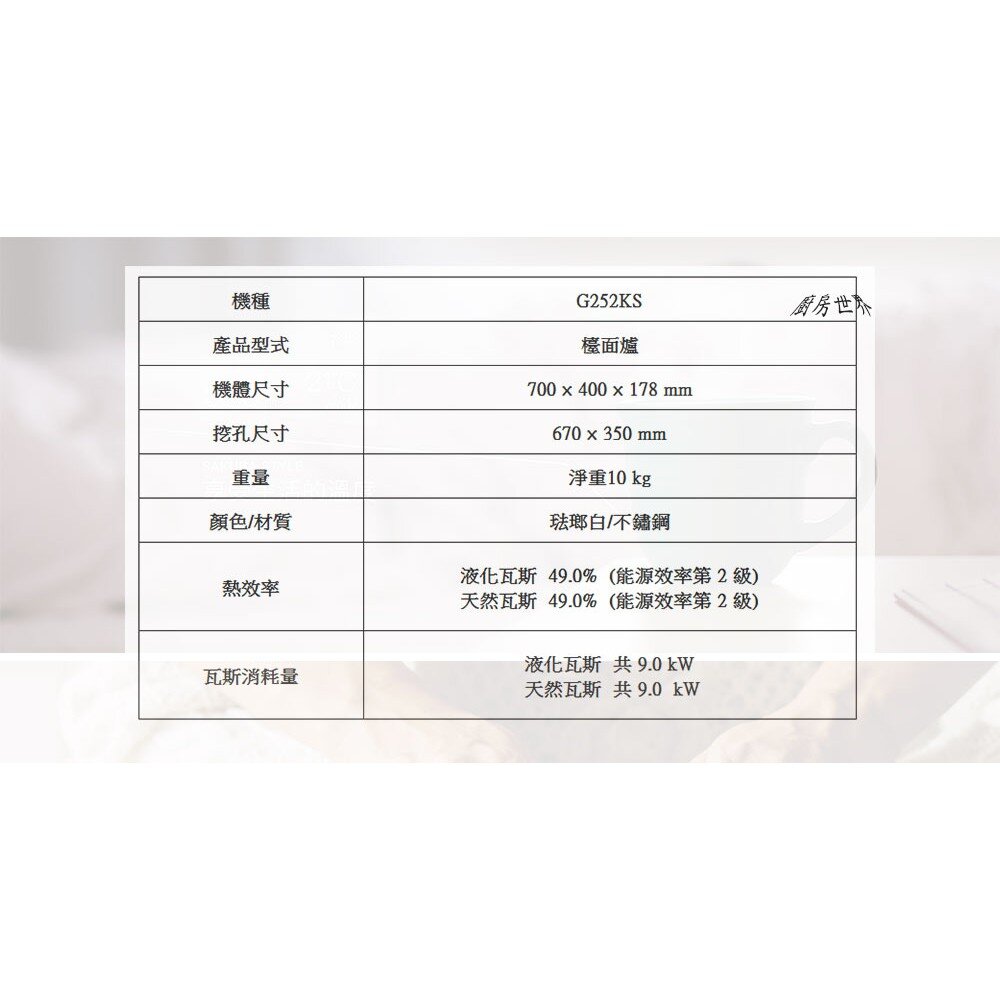 【免運費】 高雄 櫻花牌 G252K 二口瓦斯爐 檯面爐 限定區域送基本安裝-圖片-4