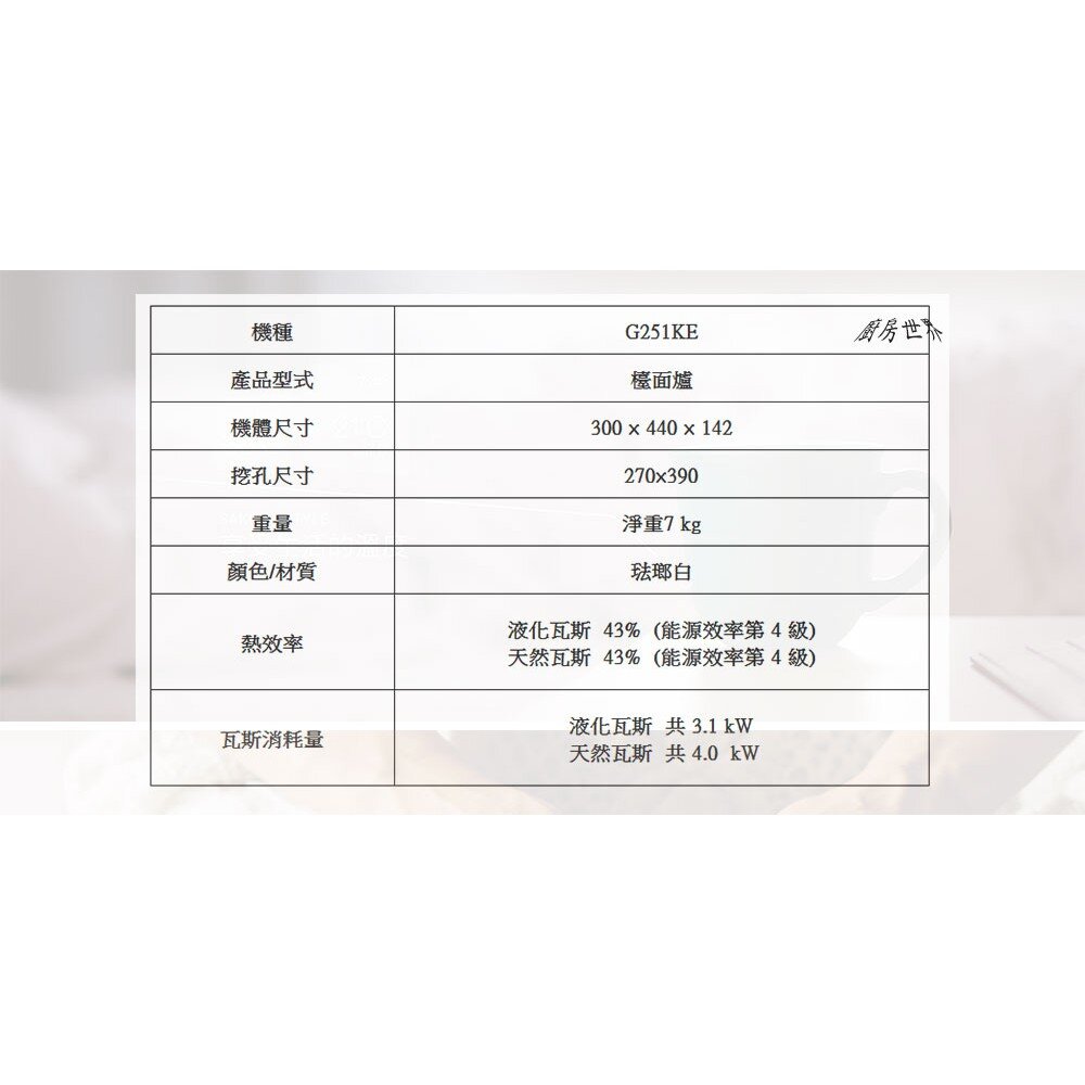 【免運費】 高雄 櫻花牌 G251KE 單口檯面爐 瓦斯爐 G251 限定區域送基本安裝-圖片-5