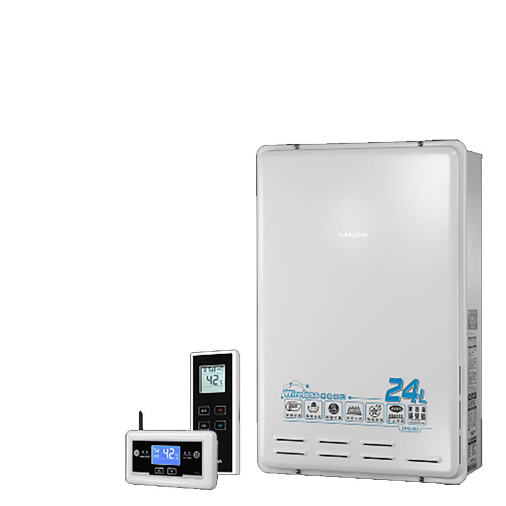 【免運費】 高雄 櫻花牌 DH2460 24L 無線溫控 智能恆溫 熱水器 限定區域送基本安裝-圖片-1