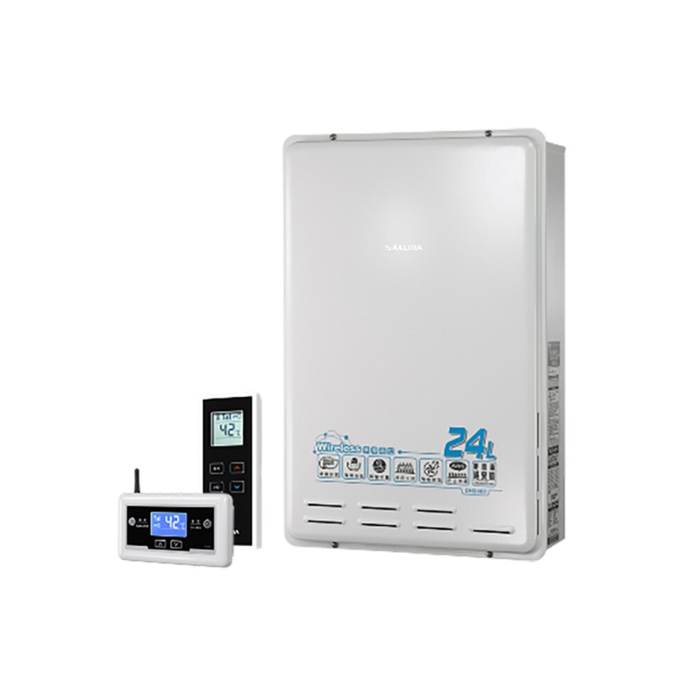 【免運費】 高雄 櫻花牌 DH2460 24L 無線溫控 智能恆溫 熱水器 限定區域送基本安裝-圖片-1