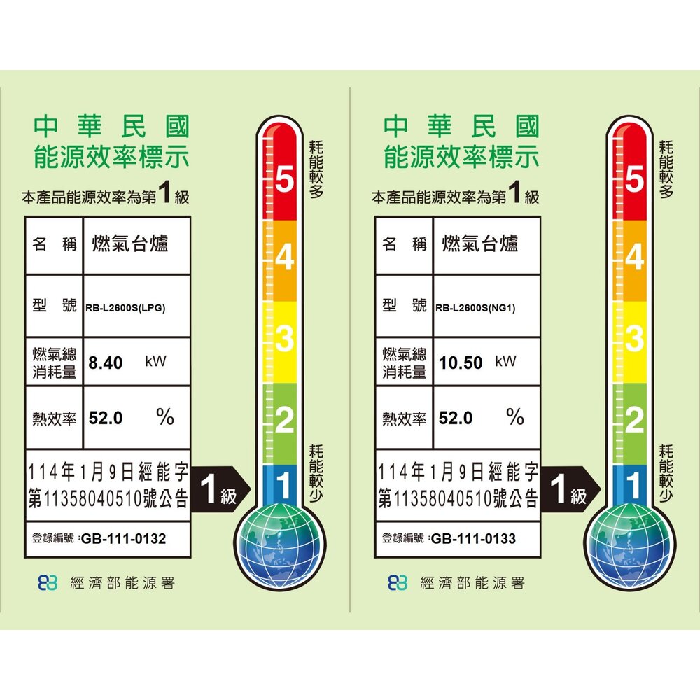 林內牌 彩焱系列 RB-L2600S 林內檯面式彩焱不銹鋼雙口爐 瓦斯爐 限定區域含基本安裝【KW廚房世界】-圖片-2