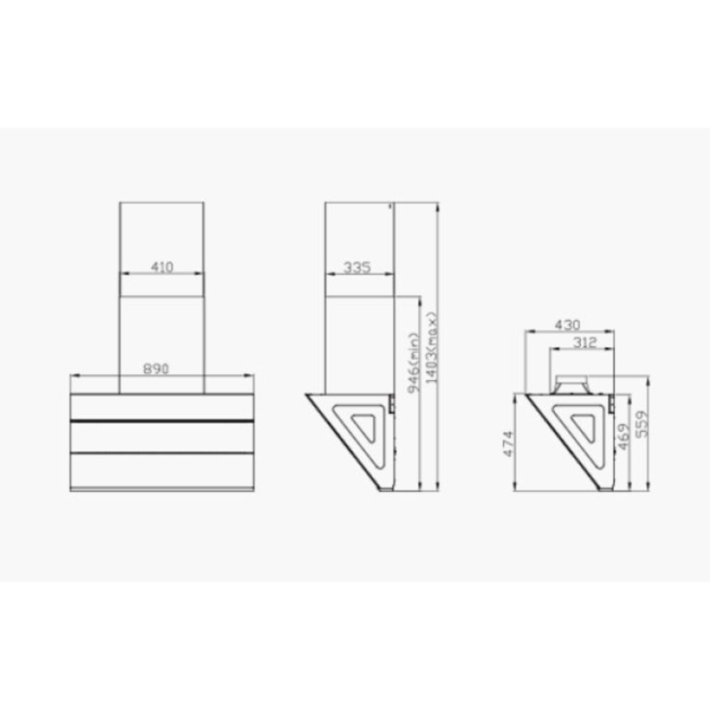 高雄 莊頭北 TR-5965 (90㎝) 近吸歐化排油煙機 抽油煙機-圖片-6