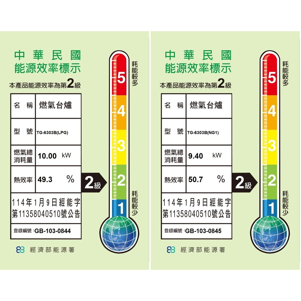 高雄 莊頭北 TG-6303B 純銅 安全 台爐 瓦斯爐 ☆ TG-6303 不含安裝-圖片-2