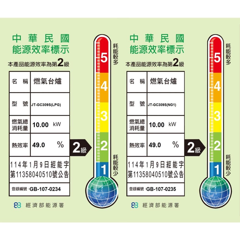 高雄 喜特麗 JT-GC309S 三口 檯面爐 JT-309 瓦斯爐 限定區域送基本安裝-圖片-2