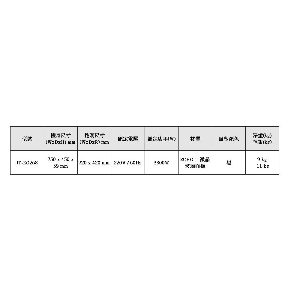 高雄 喜特麗 JT-EG268 觸控式 雙口 電陶爐 JT-268 限定區域送基本安裝-圖片-4